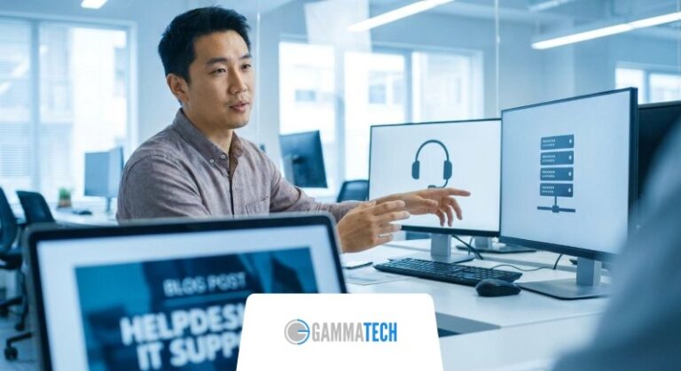 Helpdesk Vs IT Support from Gamma Tech Services